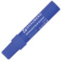 Маркер перманентный BRAUBERG "JUMBO", СИНИЙ, ШИРОКАЯ ЛИНИЯ ПИСЬМА, скошенный наконечник, 3-10 мм, 151225 151225