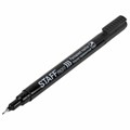 Маркер перманентный STAFF "Profit PM-105", ЧЕРНЫЙ, тонкий металлический наконечник 0,5 мм, 152170 152170