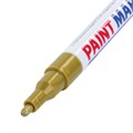 Маркер-краска лаковый (paint marker) 2 мм, ЗОЛОТОЙ, НИТРО-ОСНОВА, алюминиевый корпус, BRAUBERG PROFESSIONAL PLUS, 151443 151443