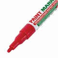 Маркер-краска лаковый (paint marker) 2 мм, КРАСНЫЙ, БЕЗ КСИЛОЛА (без запаха), алюминий, BRAUBERG PROFESSIONAL, 150865 150865