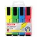 Набор текстовыделителей 4 ЦВЕТА, BRAUBERG "ORIGINAL NEON", линия письма 1-5 мм, 152215 152215