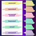 Набор текстовыделителей 6 ПАСТЕЛЬНЫХ ЦВЕТОВ, ЮНЛАНДИЯ "СЛАДКИЕ ИСТОРИИ", линия 1-5 мм, 152511 152511