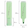 Текстовыделитель BRAUBERG "ORIGINAL PASTEL", МЯТА, линия 1-5 мм, 151692 151692