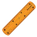 Линейка 15 см гибкая BRAUBERG "FLEX", пластиковая, ассорти, европодвес, 210673 210673