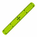 Линейка 20 см гибкая ЮНЛАНДИЯ "FLEX", пластиковая, тонированная, зеленая, 210758 210758