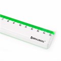 Линейка пластиковая 15 см BRAUBERG "FRESH ZONE", прозрачная, с салатовой шкалой, 210748 210748