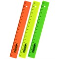 Линейка пластиковая 16 см, ПИФАГОР, непрозрачная, неоновая, ассорти, 210603 210603