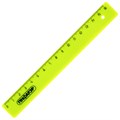 Линейка пластиковая 16 см, ПИФАГОР, непрозрачная, неоновая, ассорти, 210603 210603