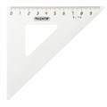 Набор чертежный средний ПИФАГОР (линейка 20 см, 2 треугольника, транспортир), прозрачный, бесцветный, пакет, 210627 210627