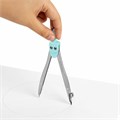 Готовальня BRAUBERG SCHOOL KIT, 11 предметов, циркуль 115 мм, циркуль 125 мм, чертежные принадлежности, мятный цвет, 210706 210706