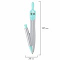Готовальня BRAUBERG SCHOOL KIT, 9 предметов, циркуль 125 мм, чертежные принадлежности, мятный цвет, 210716 210716