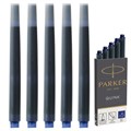 Картриджи чернильные PARKER "Cartridge Quink", КОМПЛЕКТ 5 штук, синие, 1950384 142388