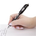 Ручка гелевая автоматическая с грипом BRAUBERG "Black Jack", ЧЕРНАЯ, трехгранная, узел 0,7 мм, линия письма 0,5 мм, 141552 141552