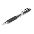 Ручка гелевая автоматическая с грипом BRAUBERG "Officer", ЧЕРНАЯ, корпус тонированный черный, узел 0,5 мм, линия письма 0,35 мм, 141058 141058