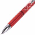 Ручка гелевая BRAUBERG "Profi-Gel PRO", КРАСНАЯ, линия письма 0,4 мм, игольчатый наконечник 0,5 мм, печать на корпусе, 144126 144126