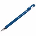 Ручка гелевая BRAUBERG "Profi-Gel SOFT", СИНЯЯ, линия письма 0,4 мм, стандартный наконечник 0,5 мм, прорезиненный корпус SOFT-TOUCH, 144130 144130
