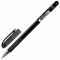 Ручка гелевая BRAUBERG "Profi-Gel TONE", ЧЕРНАЯ, линия письма 0,4 мм, стандартный наконечник 0,5 мм, тонированный корпус, 144127 144127
