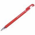 Ручка гелевая BRAUBERG Profi-Gel SOFT, КРАСНАЯ, линия письма 0,4 мм, стандартный наконечник 0,5 мм, прорезиненный корпус SOFT-TOUCH, 144131 144131