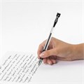 Ручка гелевая с грипом STAFF "Basic Needle" GP-679, ЧЕРНАЯ, игольчатый узел 0,5 мм, линия письма 0,35 мм, 143679 143679