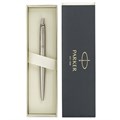 Ручка гелевая PARKER "Jotter Stainless Steel CT", корпус серебристый, детали из нержавеющей стали, черная, 2020646 142842