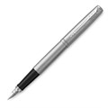 Ручка перьевая PARKER "Jotter Stainless Steel CT", корпус серебристый, детали хром, синяя, 2030946 142940