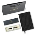 Ручка шариковая PARKER "IM Core Black Lacquer GT", ежедневник А5 черный, пакет, 880899 880899