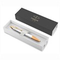Ручка шариковая PARKER "IM Premium Pearl GT", жемчужный лак, позолота, синяя, 2143643 143854