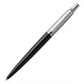 Ручка шариковая PARKER "Jotter Core Bond Street Black CT", корпус черный, детали хром, синяя, 1953184 142381