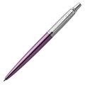 Ручка шариковая PARKER "Jotter Core Victoria Violet CT", корпус фиолетовый, детали хром, синяя, 1953190 142385