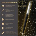 Ручка шариковая PARKER "Jotter Plastic CT", корпус черный, ежедневник А5 черный, белый срез, пакет, 880895 880895