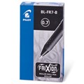 Ручка стираемая гелевая с грипом PILOT "Frixion", ЧЕРНАЯ, корпус черный, узел 0,7 мм, линия письма 0,35 мм, BL-FR-7 141456