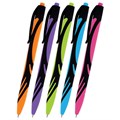 Ручка шариковая автоматическая BRAUBERG ULTRA COLOR NEON, soft-touch, СИНЯЯ, пишущий узел 0,7 мм, линия письма 0,35 мм, 144203 144203