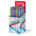 Ручка шариковая автоматическая ERICH KRAUSE "R-301 Spring", СИНЯЯ, корпус ассорти, 1,0 мм, линия письма 0,5 мм, 53344 143897