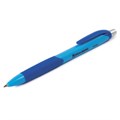 Ручка шариковая автоматическая с грипом BRAUBERG "Juicy", СИНЯЯ, корпус ассорти, узел 0,7 мм, линия письма 0,35 мм, 141546 141546