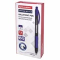 Ручка шариковая автоматическая с грипом BRAUBERG OFFICE STYLE, СИНЯЯ, игольчатый наконечник 0,7мм, линия 0,35мм, тонированный корпус, 144210 144210