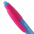 Ручка шариковая масляная автоматическая BRAUBERG "Delta Mix", СИНЯЯ, корпус soft-touch ассорти, узел 0,7 мм, линия письма 0,35 мм, 143340, OBPR366 143340