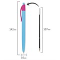 Ручка шариковая масляная автоматическая BRAUBERG "FRUITY RX", СИНЯЯ, soft-touch, узел 0,7 мм, линия письма 0,35 мм, 142656 142656