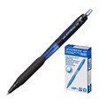Ручка шариковая масляная автоматическая с грипом UNI (Япония) "JetStream", СИНЯЯ, узел 0,7 мм, линия письма 0,35 мм, SXN-101-07, SXN-101-07 BLUE 142594
