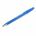 Ручка шариковая BRAUBERG "Capital blue", СИНЯЯ, корпус soft-touch голубой, узел 0,7 мм, линия письма 0,35 мм, 142493 142493