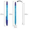 Ручка шариковая BRAUBERG "X-333" NEON SOLID, СИНЯЯ, корпус ассорти, узел 0,7 мм, линия письма 0,35 мм, 142831 142831