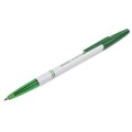 Ручка шариковая BRAUBERG "Офисная", ЗЕЛЕНАЯ, корпус белый, узел 1 мм, линия письма 0,5 мм, 141511 141511