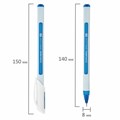 Ручка шариковая масляная BRAUBERG "Extra Glide Soft White", СИНЯЯ, узел 0,7 мм, линия письма 0,35 мм, 142927 142927