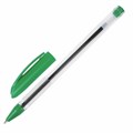 Ручка шариковая масляная BRAUBERG "Rite-Oil", ЗЕЛЕНАЯ, корпус прозрачный, узел 0,7 мм, линия письма 0,35 мм, 142149 142149