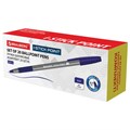 Ручка шариковая с грипом BRAUBERG "i-STICK POINT", КОМПЛЕКТ 20 шт., СИНЯЯ, линия письма 0,35 мм, 144024 144024