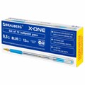 Ручка шариковая с грипом BRAUBERG "X-ONE", КОМПЛЕКТ 12 ШТУК, СИНЯЯ, узел 0,5 мм, линия письма 0,35 мм, 143986 143986