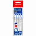 Ручки шариковые BRAUBERG "X-333", СИНИЕ, НАБОР 4 шт., узел 0,7 мм, линия 0,35 мм, 144253 144253