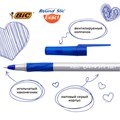Ручки шариковые с грипом BIC "Round Stic Exact", НАБОР 4 шт., СИНИЕ, линия письма 0,28 мм, блистер, 932857 143978