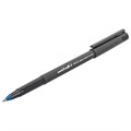 Ручка-роллер Uni-Ball II Micro, СИНЯЯ, корпус черный, узел 0,5 мм, линия 0,24 мм, UB-104 Blue 144114