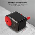 Точилка механическая BRAUBERG "ULTRA", для чернографитных и цветных карандашей, крепление к столу, корпус черный с красным, 228626 228626