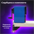 Точилка механическая BRAUBERG "UNIVERSAL", крепление к столу, металлический механизм, чёрный/синий, 222515 222515